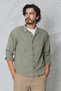 Men's Long Sleeve Linen Look Shirt Oversize Fit - 4