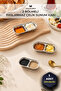 2-Compartment Stainless Steel Presentation Container – Sauce Bowl & Breakfast Snack Bowl |   Jam Bowl & Sauce Bowl Serving Plate