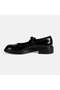 Women's Black Adjustable Metal Buckle Mary Jane Shoes - 3