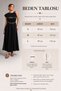 Women's Premium Dress with Shoulder Accessories and Gold Chain Detail - 2