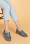 Women's Blue Genuine Leather Orthopedic Sole Casual Shoes Esfa.152y - - 40 - 4