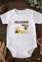 Halasının Honey Printed Baby Bodysuit 100% Cotton
