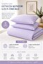 Yarn Dyed Cotton Double Striped Buttoned Duvet Cover Set 200X220 cm King Size Lilac - 4