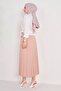 Pleated Skirt Beige - 23035 - 5