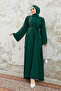 Viona Stoned Abaya - Emerald - 4