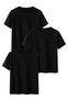 Black Color Relaxed Fit Cotton Women's T-Shirt 3-Pack