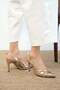 Blair Gold Color Mesh Women's Heeled Shoes - 3