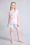 100% Cotton Disney Lilo & Stitch Relax Fit Shorts T-Shirt 2-Piece Pajama Set for Girls H8491A826Sm