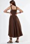 Busem Buttoned Square Neck Midi Dress - 4