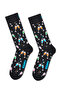 مجموعة جوارب قطنية منقوشة للرجال من Happy Socks باللون الأسود مكونة من 3 قطع P003371 - 4