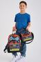 Kids Gray Orange Gamer Patterned 3-Piece School Bag Set SET0123746 - 2