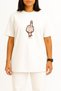 Oversized Duck You Chest Design Unisex T-Shirt - 2