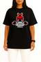 Oversized Power Strength Chest and Back Printed Unisex T-Shirt - 3