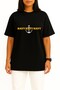 Oversize Chest Trio Navy Anchor Chest and Back Printed Unisex T-Shirt - 3