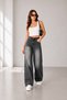 Women's High Waist Loose Wide Leg Casual Jean Denim Pants Comfortable Fit - 6