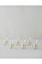 Gold Leaves Glass 6-Piece Tea Cup Set 132 ml Transparent-Gold