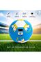 Football Size 5 Soccer Ball, Durable Training & Match Ball, Machine Stitched Football Sports Ball with Pump (Blue) - 5