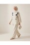 Oversize Linen Set with Embroidered Stones - 2