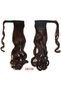 Long Straight Ponytail Extension Wrap Around Off Black Synthetic Hair Extensions One Piece Hairpiece Pony Tail Extension for Women - 2