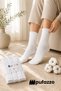 Women's White Sports Socks 12 Pairs - Natural Cotton Socks |   Stitch-Free , Hiking and Training Socks - 3