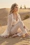 Lace 3-Piece Pajama Set – (Shirt, Bustier, Pants) - Bridal & Honeymoon Collection - 7
