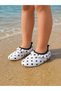 Scuba Fabric, Non-Slip and Drainable Soles, Polka Dot Children's Beach and Sea Shoes, Pool Shoes
