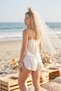 Satin Strap Blouse and Shorts Pajama Set-Bridal & Honeymoon Collection - 5