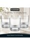 Double Old Fashioned Short Tumbler Glass Set 300ml Clear 3 Pieces TU2101