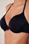 Push Up Supported Black Bikini Top - 3