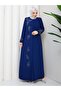 Plus Size Leaf Stone Mother Dress En7008 - 5
