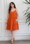 Embroidered Sequin Detailed Rope Strap Dress - 4