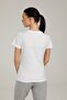 Ct122 Basic C Neck T-Shirt White Women's Short Sleeve T-Shirt - 2