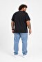 Men's Oversize Crew Neck T-Shirt Start Stop 25178 Black - 2