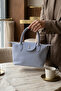 Bag Women's Shoulder Bag Handbag Crossbody Leather Mini Bag Small Nora Blue - 3