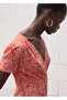 V-neck print dress - 6