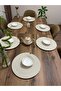 6 Pieces Black Jute Placemats / American Service Lux Presentation Plate Coasters Placemat Gift - 4