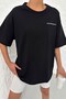 Black Oversize Unisex T-Shirt - No War More Techno Print - 7