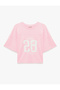 Cotton Crew Neck Short Sleeve T-Shirt with Stitching Detail and Comfortable Fit Printed T-Shirt - 6