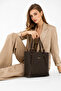 Fashionable Brown Shoulder and Hand Bag - 2