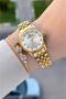 Gold Color Gift Packaged 28 mm Women's Wristwatch