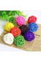 10PCS Random Color 10pcs Primary Color Sepak Takraw Parrot Chewing Toy Ball Pet Bird Foot/foot Scrat - 3