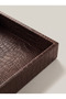 Crocodile Leather Textured XL Tray — Entryway, Tv Console & Coffee Table Organizer - 7