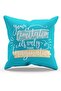 Double Sided Printed Motivation Type Patterned 4-Piece Combination Suede Throw Pillow Cover - 7