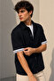 Men's Black Oversize Short Sleeve Shirt with Snap Buttons, Comfortable Fit, Summer Casual Shirt - 2