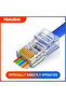 30pcs Natalink RJ45 CAT6 Pass Through Connectors 30μ Crystal Ends Gold Plated 8P8C UTP Ethernet Netw