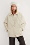 Baklava Pattern Quilted Oversized Button Coat - 2