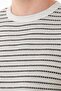 Striped Crew Neck Knitwear Knitted T-Shirt - 5