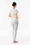 Polka Dot Crew Neck Pajama Set - 4