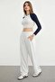 Palazzo Sweatpants with Side Stripes - 3