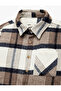 Flannel Fabric Pocket Long Sleeve Classic Collar Lumberjack Shirt - 7